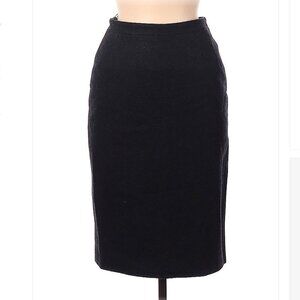 JEAN Paul Gaultier Classique Black Wool Pencil Skirt Size 6